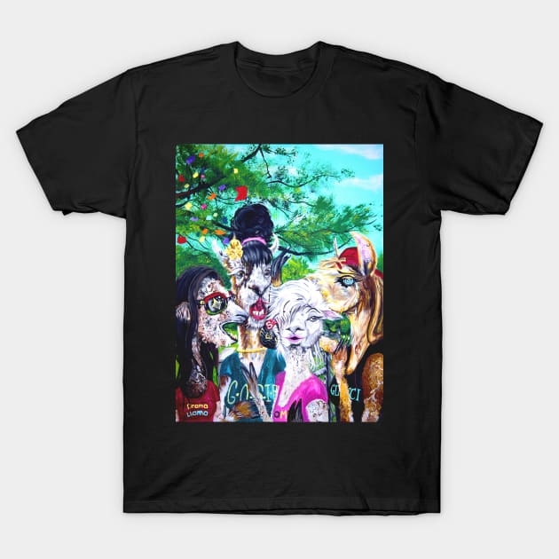 Save the Drama for Your Llama T-Shirt by Jacob Wayne Bryner 